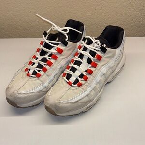 Nike Air Max 95 Light Bone Habanero Red